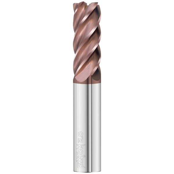 Fullerton Tool 5-Flute - Variable Helix - 3412 Fantom 2.0 HP End Mills, FC20, RH Spiral, Corner Radius, Stndrd, 1/2 37639 - main